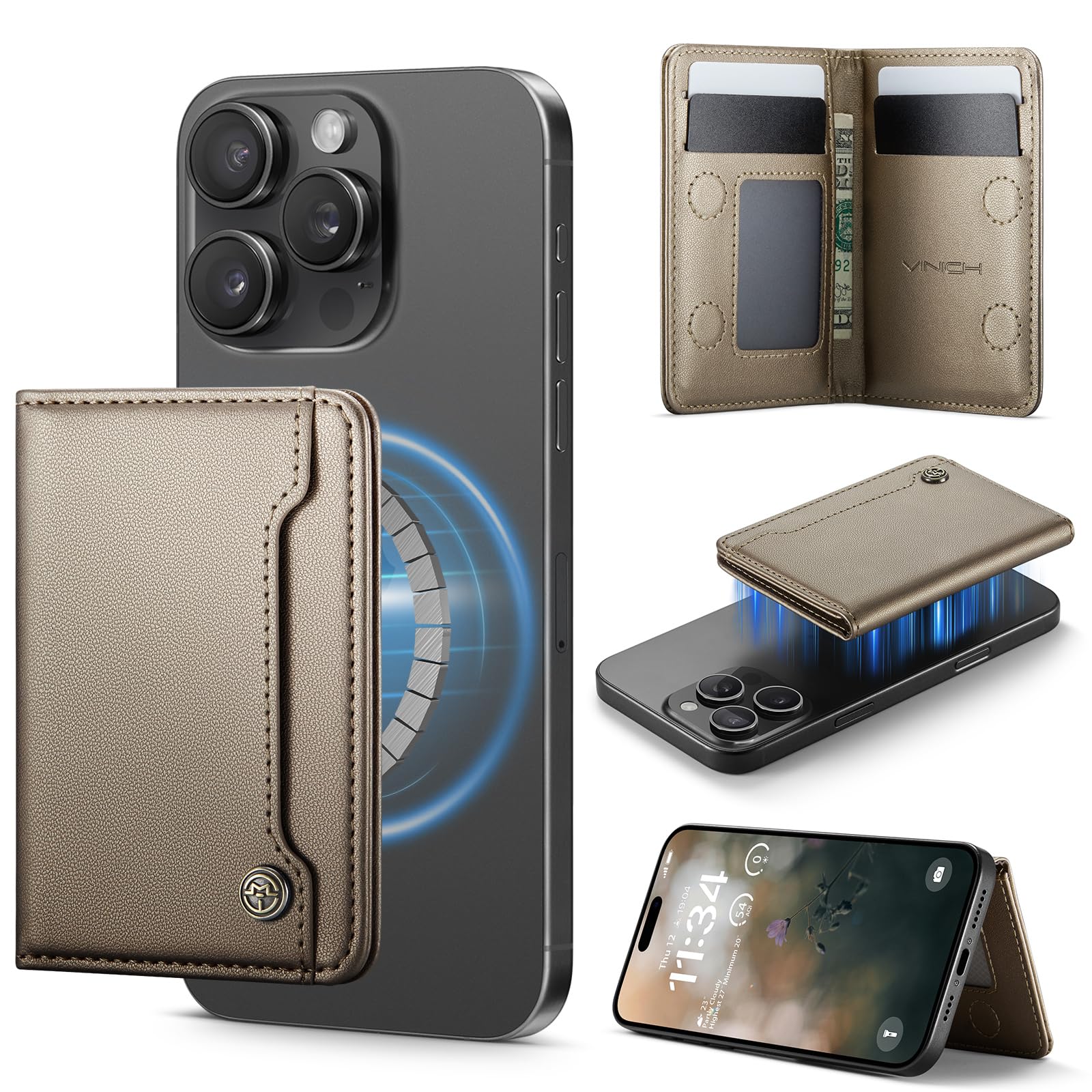 MagSafe Wallet Magnetic Card Holder iPhone RFID Slim