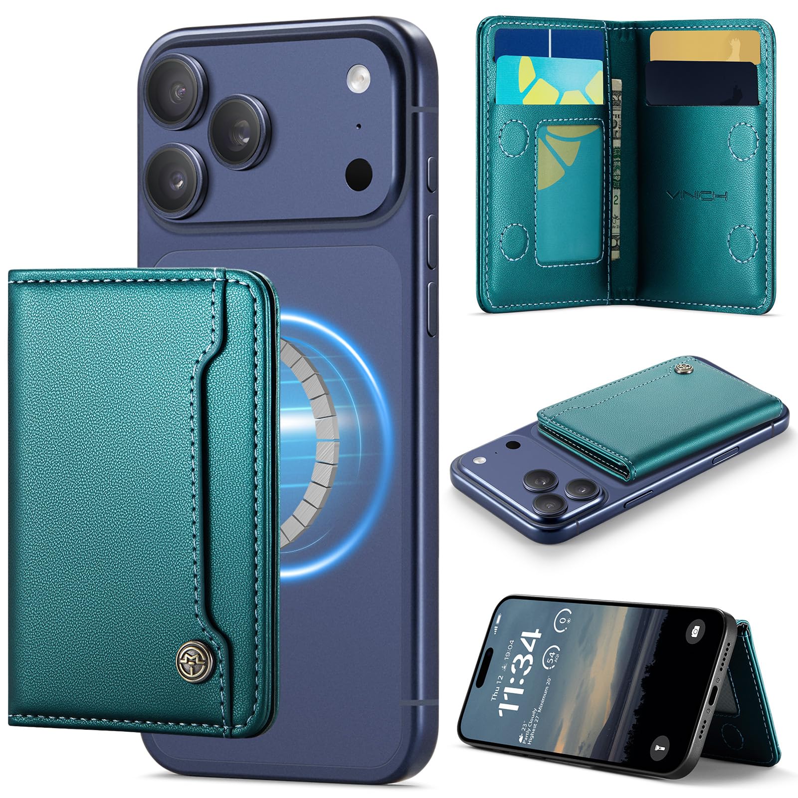 MagSafe Wallet Magnetic Card Holder iPhone RFID Slim