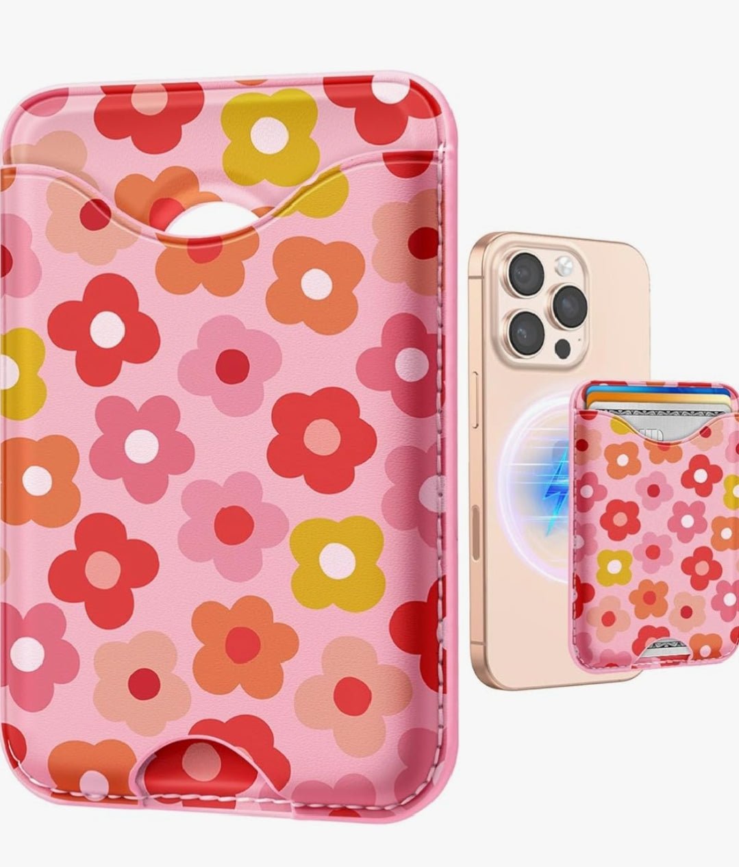 MagSafe Wallet with AirTag Holder – RFID Blocking Card Holder for Women