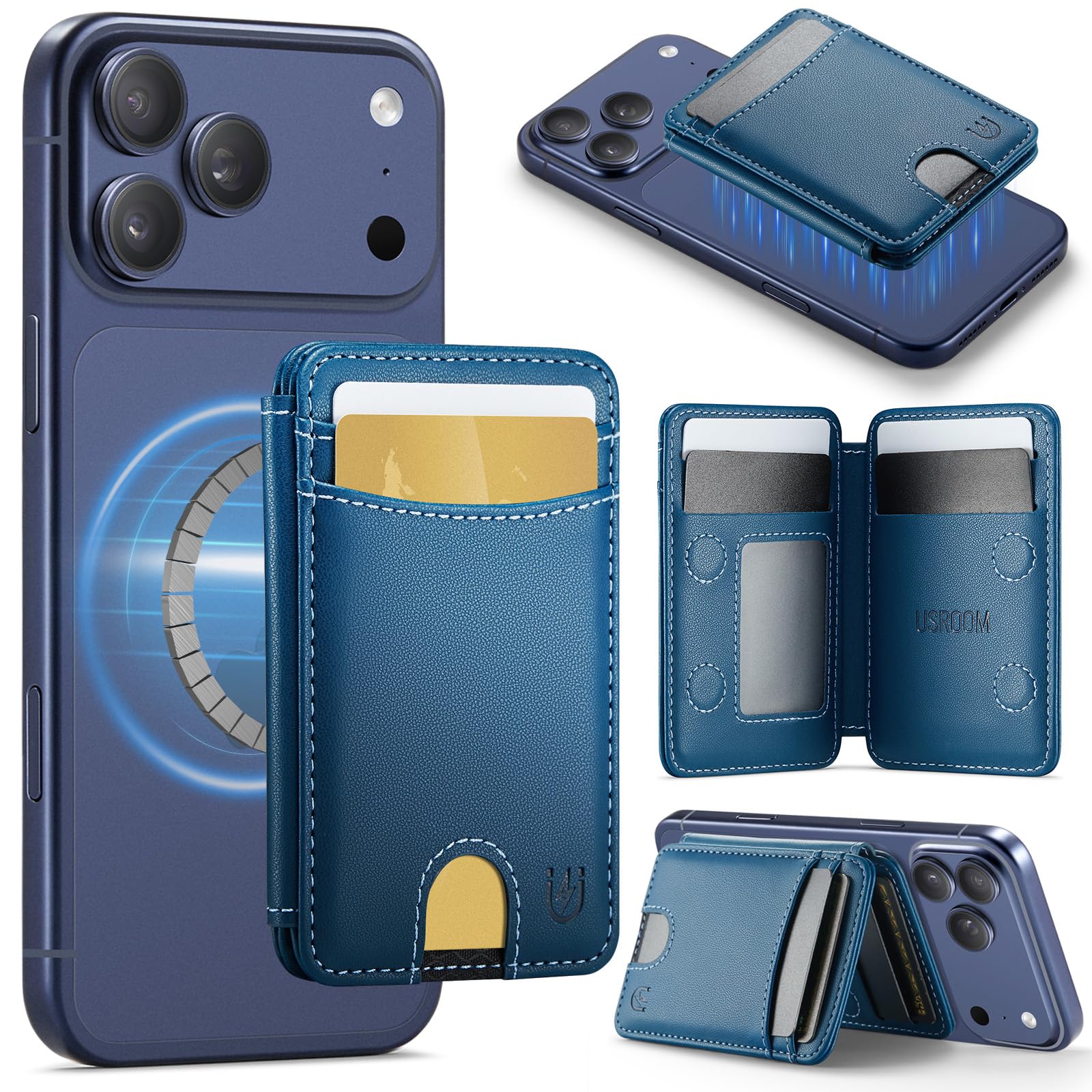 MagSafe Wallet with RFID Blocking – Slim Leather Card Holder - Abbycart