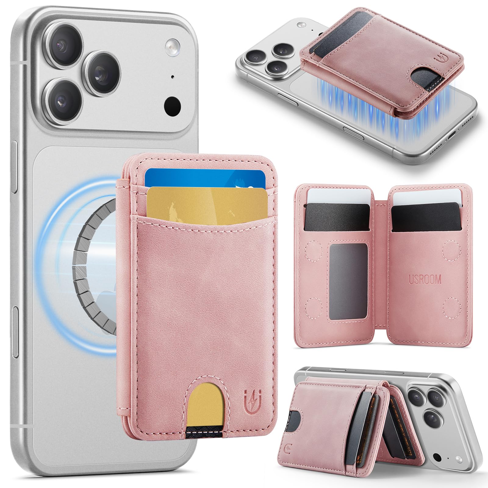 MagSafe Wallet with RFID Blocking – Slim Leather Card Holder - Abbycart