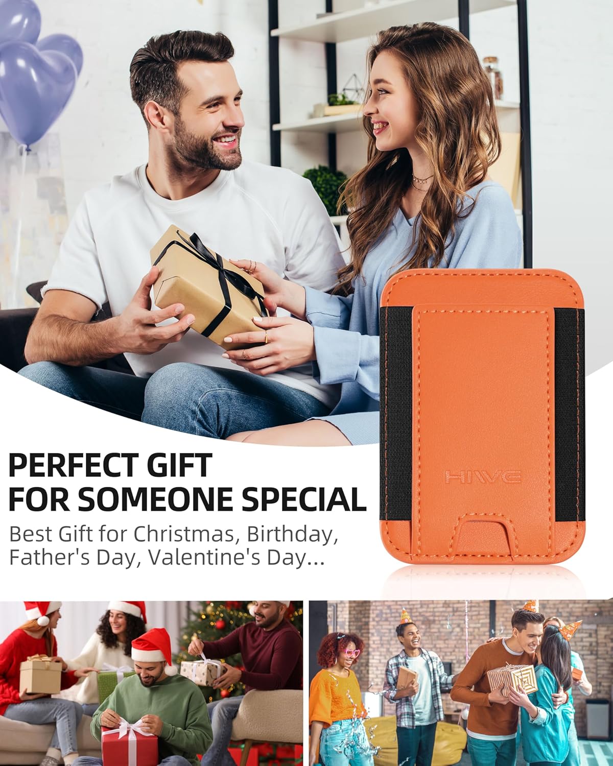 MagSafe Wallet with RFID Blocking – Slim Vegan Leather Card Holder - Abbycart