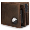 Men’s AirTag Wallet Leather RFID Blocking Bifold 13 Card Slots (Casual)