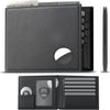 Men's Slim RFID Leather Wallet with AirTag Holder - Top Grain Bifold - Abbycart