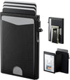 Men’s Slim RFID Pop-Up Wallet with ID Display & Money Clip