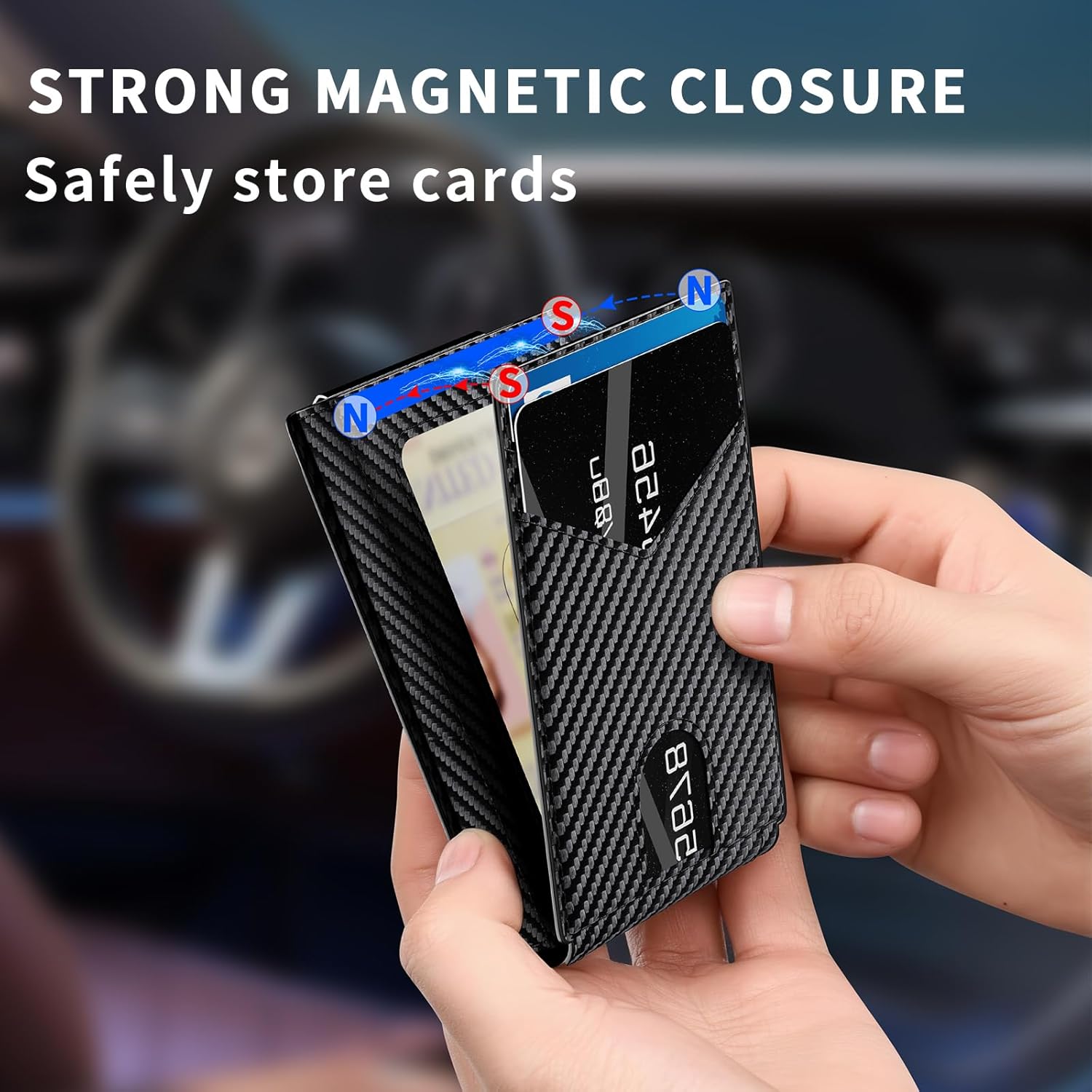 Men’s Slim RFID Wallet with Pop - Up Card Holder & Money Clip - Abbycart