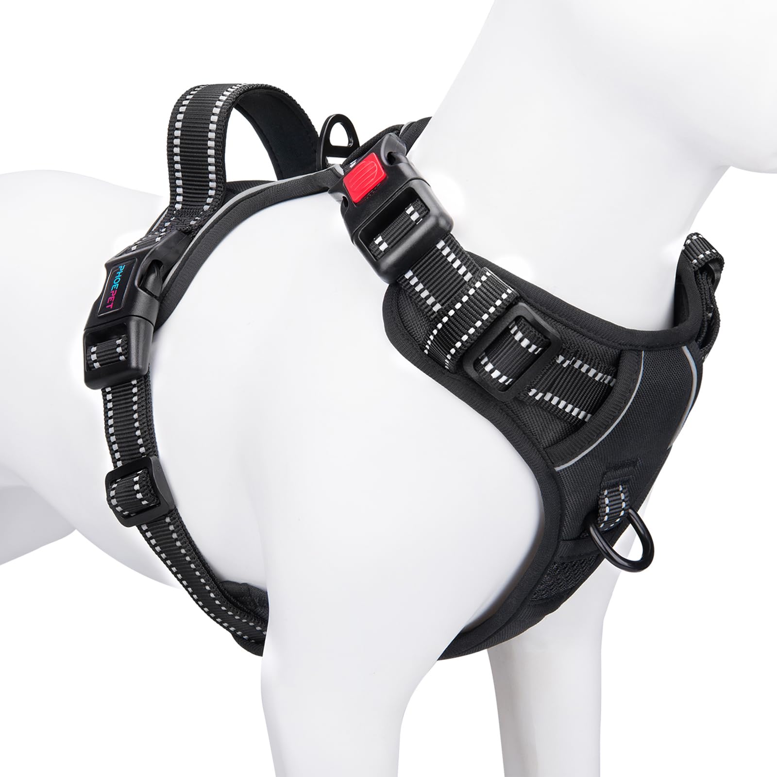 No Pull Dog Harness Reflective Adjustable with Handle & Clips