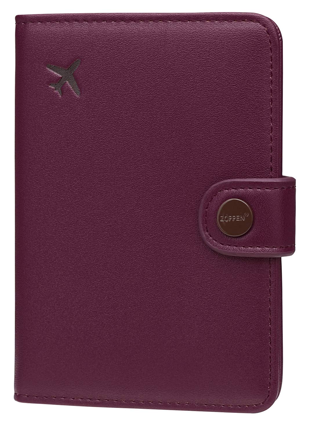 Pink RFID Passport Holder Travel Wallet for Women with Card Slots