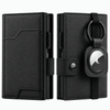 Pop-up Leather Wallet with AirTag Holder and RFID Blocking