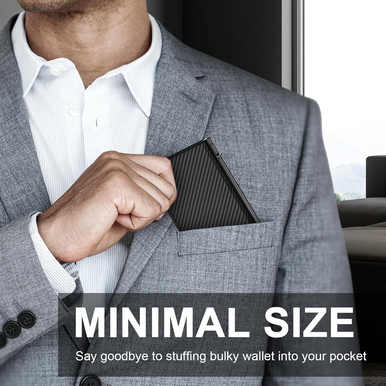 Pop - Up Slim RFID Wallet for Men with 10 - 14 Card Holder & Cash Slot - Abbycart