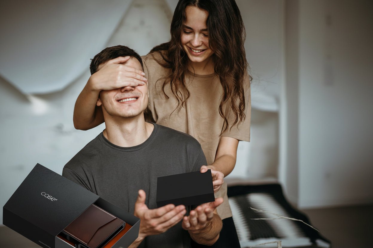 Pop Up Wallet for Men RFID Blocking Slim Leather Front Pocket