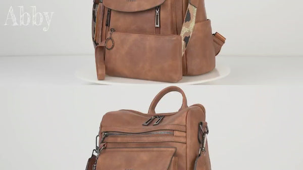 Fashion Leather Backpack Purse Women Travel Work Laptop Bag