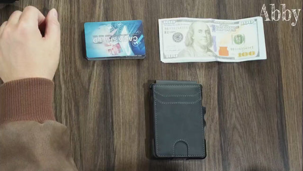 RFID Pop-Up Wallet for Men with Money Clip – Slim Metal