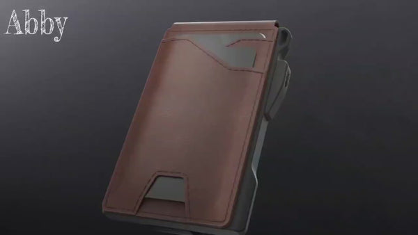 Slim Leather AirTag Wallet for Men with RFID Blocking, Money Clip & Holds 9-13 Cards