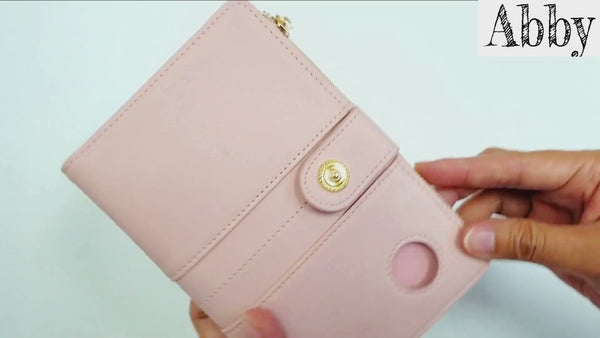 Airtag Passport Holder Women – RFID Blocking Travel Wallet with Zipper Pocket, Card Slots, Pen & Keychain