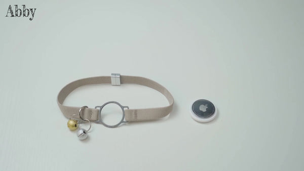 AirTag Cat Collar Adjustable Pet Tracker Holder for Cats & Kittens