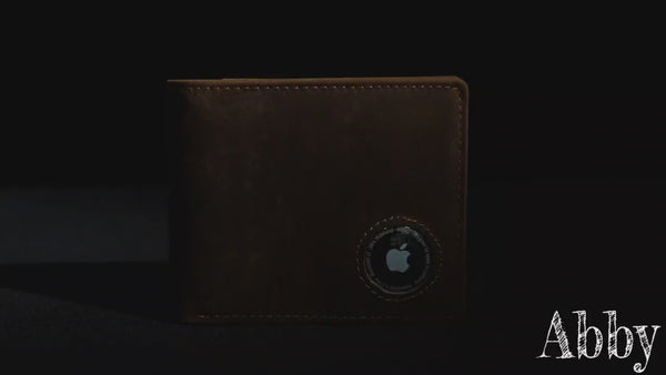 Men’s AirTag Wallet Leather RFID Blocking Bifold 13 Card Slots (Classic)