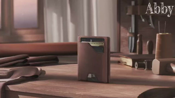 Men’s Slim RFID Leather Wallet with Money Clip – Front Pocket Design