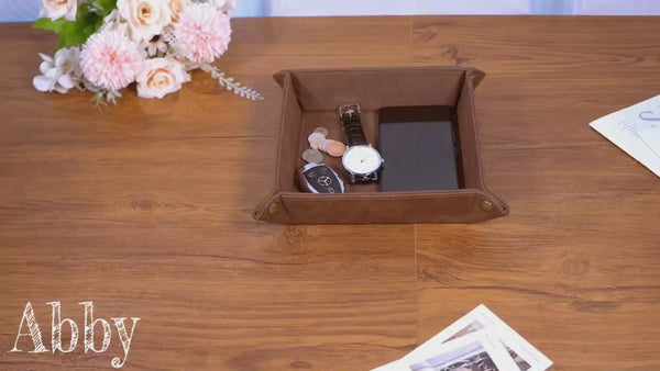Leather Valet Tray