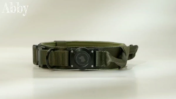 Tactical AirTag Dog Collar – Waterproof & Heavy Duty GPS