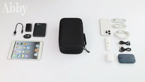Travel Cable Organizer Pouch Waterproof Electronics Storage Bag