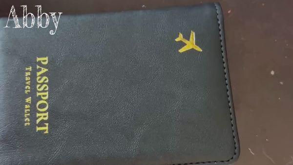 2-Pack AirTag Passport Holder with RFID Blocking – Slim Travel Wallet for Men & Women