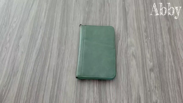 Family RFID Passport Holder Wallet with AirTag Pocket Travel Case