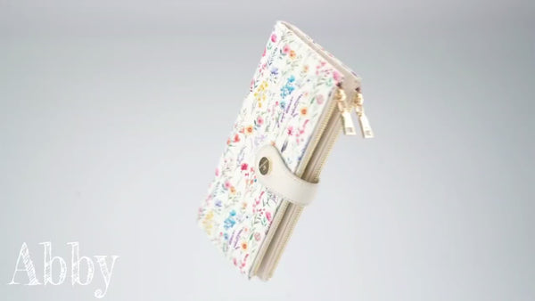 RFID Slim Wallet for Women with 12 Card Slots & Coin Pocket