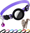 Reflective AirTag Cat Collar with Breakaway Buckle & Bell