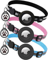 Reflective AirTag Cat Collars 3 - Pack – Breakaway, Adjustable, Safe & Trackable - Abbycart