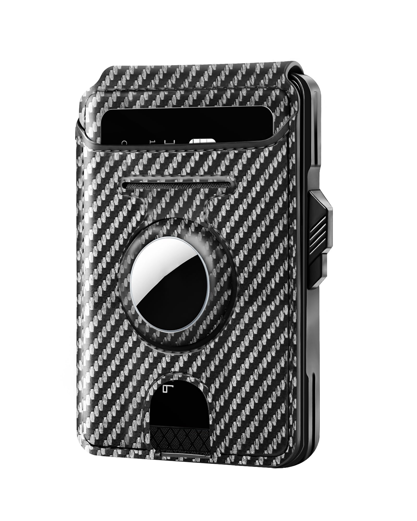RFID AirTag Wallet for Men Pop Up Card Holder Slim Case