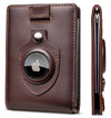RFID Blocking AirTag Wallet – Slim Leather Wallet for Men with Money Clip & Card Slots - Abbycart