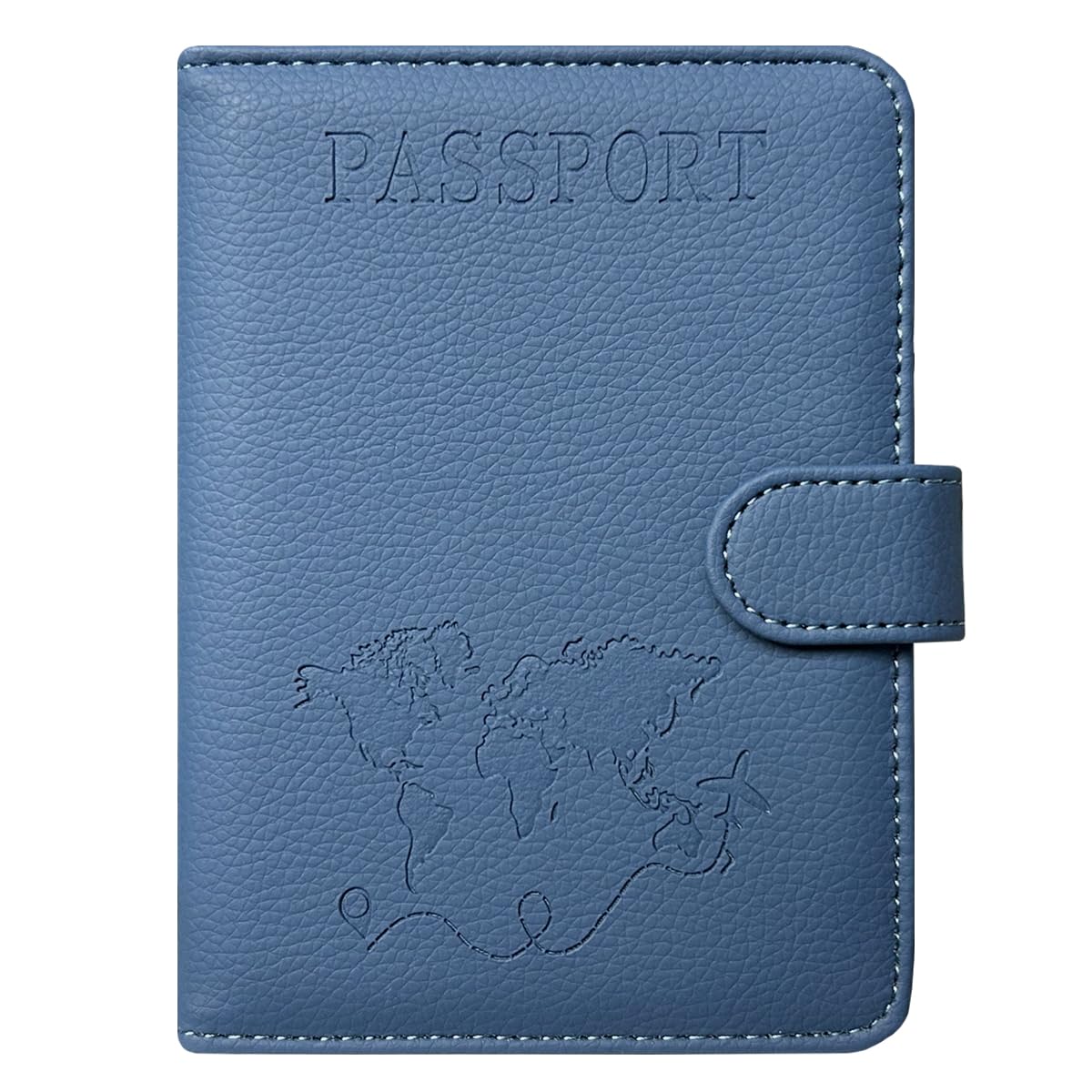 RFID Blocking Passport Holder Travel Wallet for Men & Women Black
