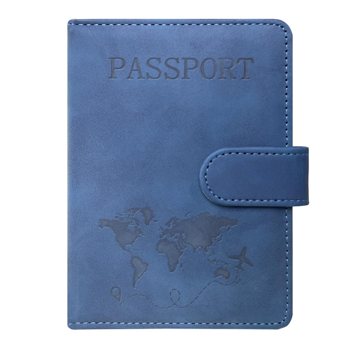 RFID Blocking Passport Holder Travel Wallet for Men & Women Black