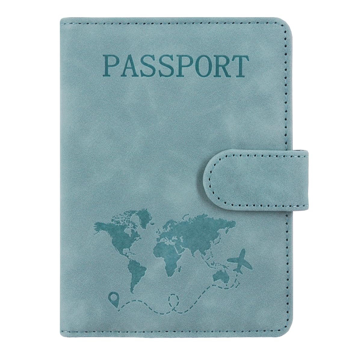 RFID Blocking Passport Holder Travel Wallet for Men & Women Black