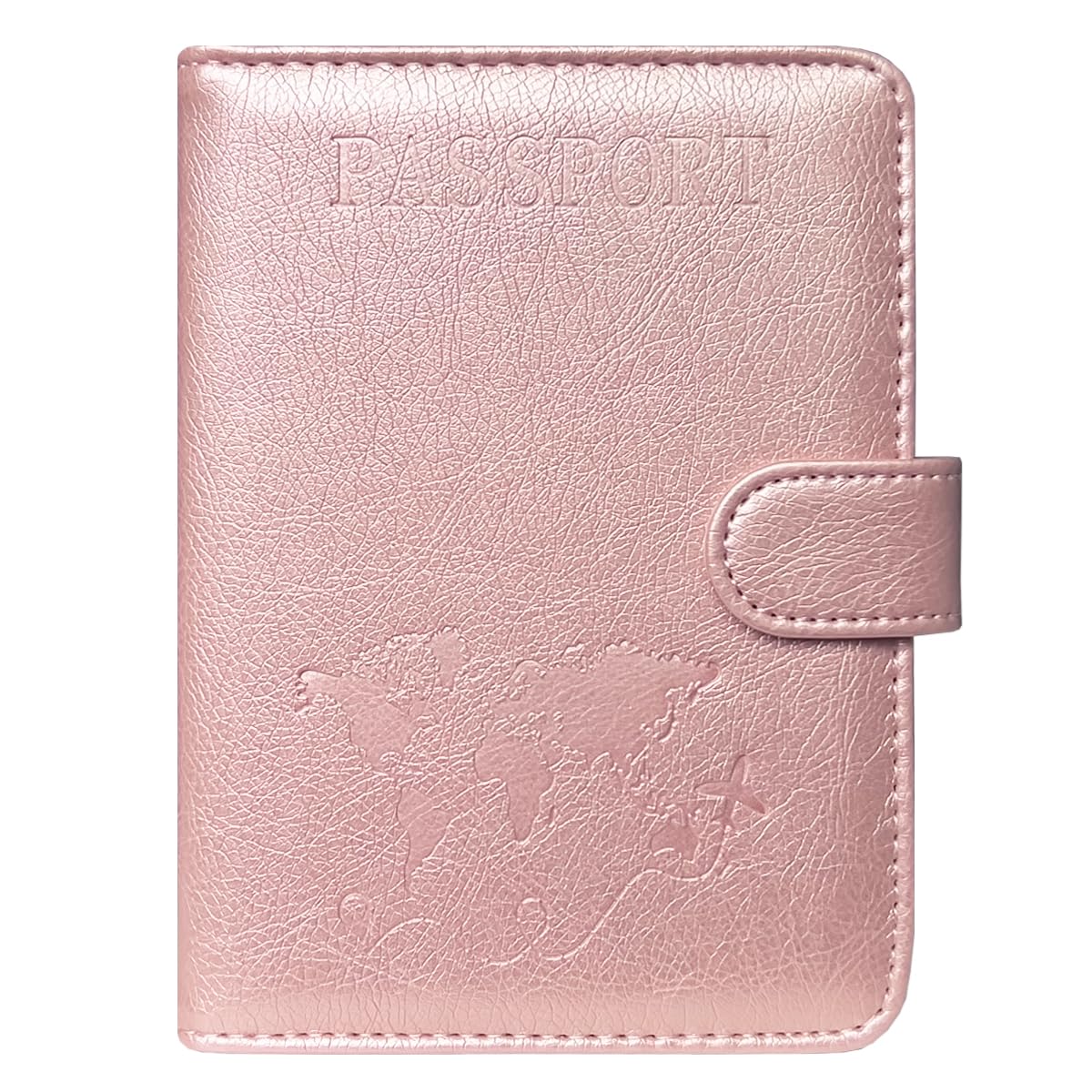 RFID Blocking Passport Holder Travel Wallet for Men & Women Black