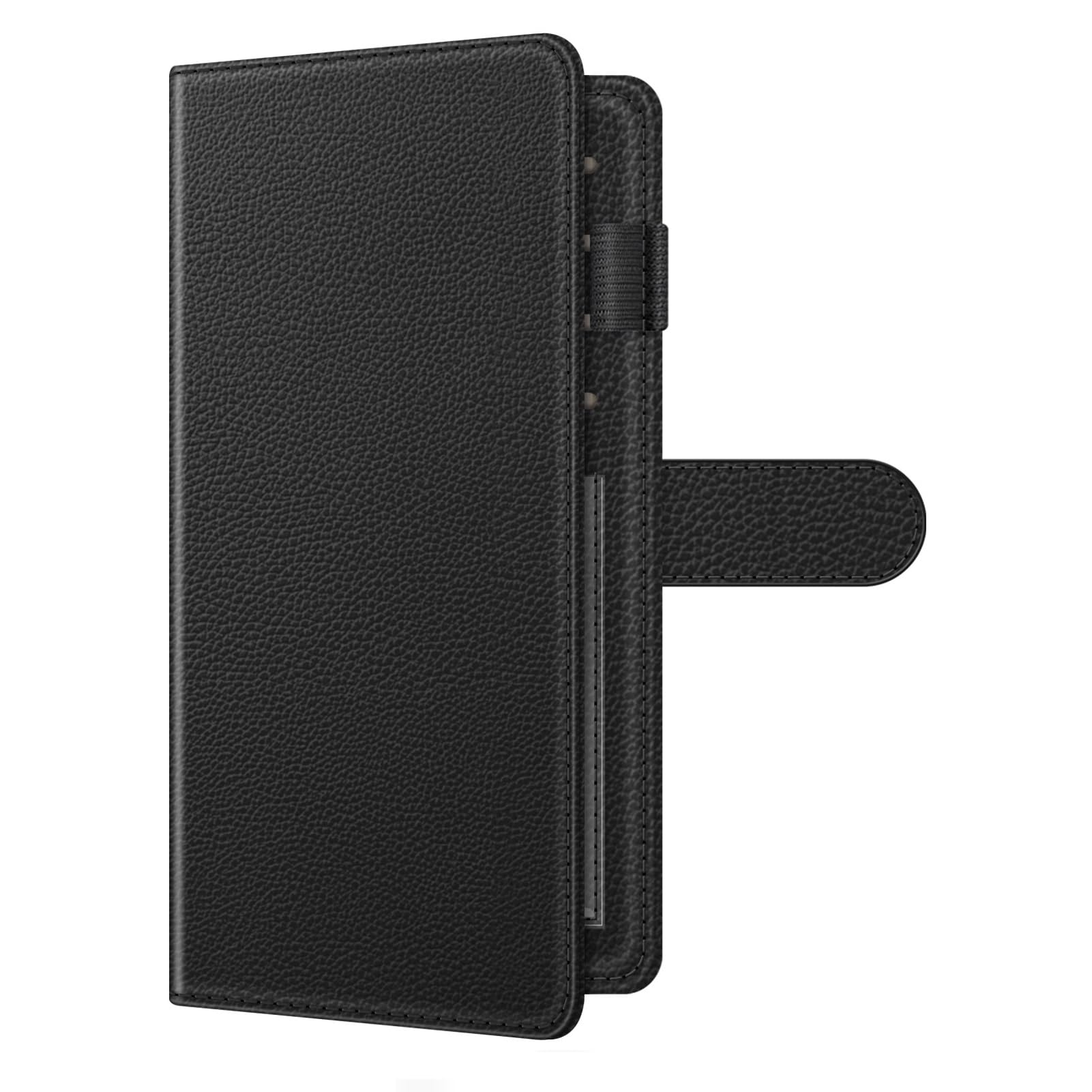 RFID Checkbook Cover Wallet with Card Slots and Pen Holder
