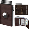 RFID Leather Wallet for Men with AirTag Holder – Slim, Minimalist Card Holder - Abbycart