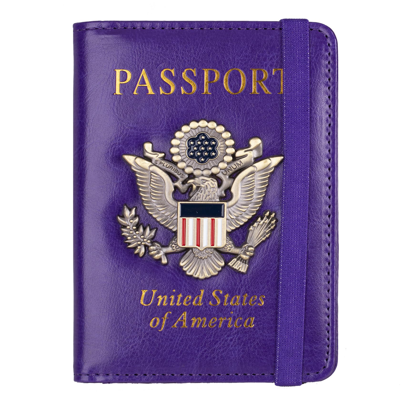 RFID Passport Holder Travel Wallet with Card Slots for Men Women
