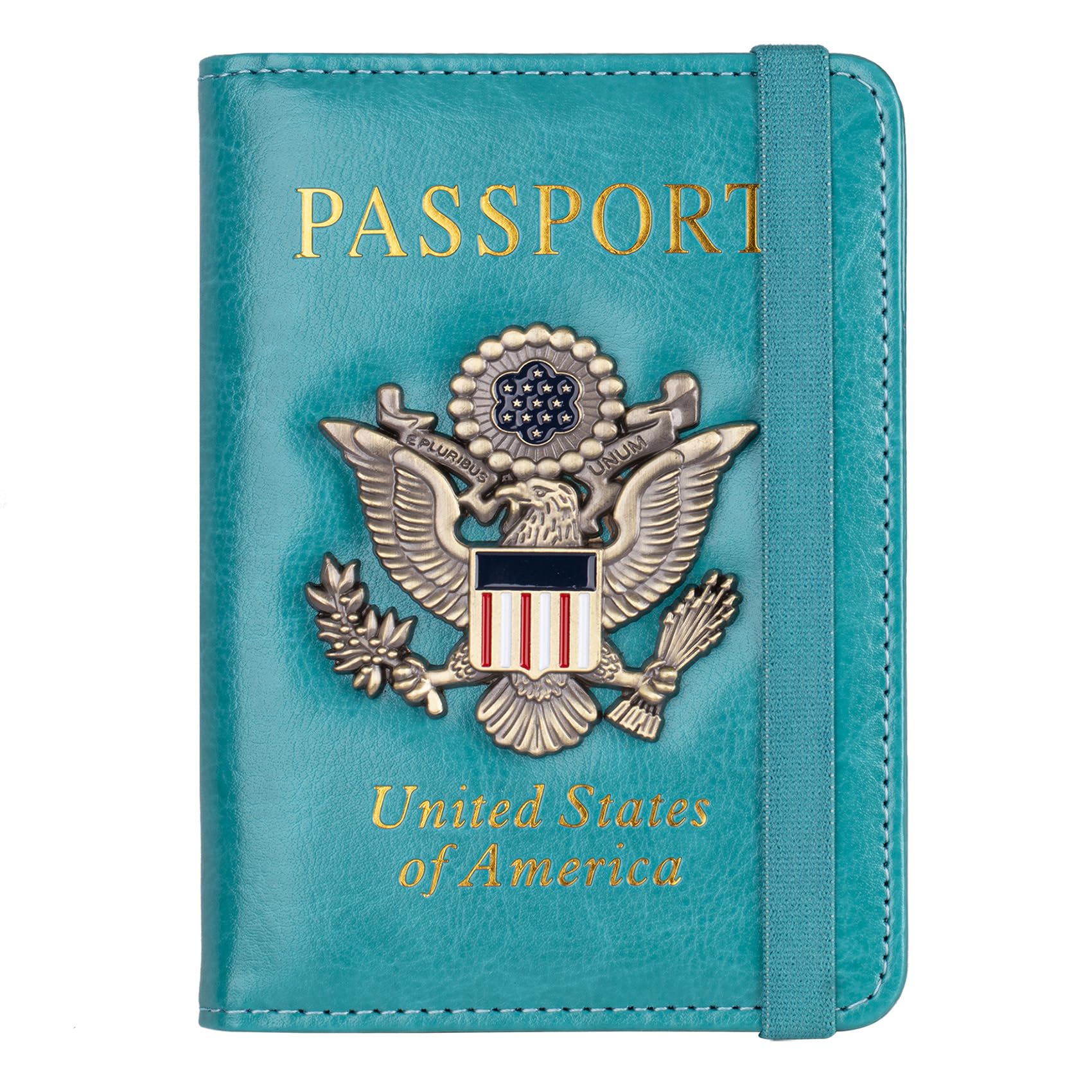 RFID Passport Holder Travel Wallet with Card Slots for Men Women