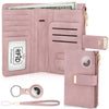RFID Passport Holder with AirTag Slot – Leather Travel Wallet - Abbycart