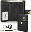 RFID Passport Holder with AirTag Slot – Leather Travel Wallet
