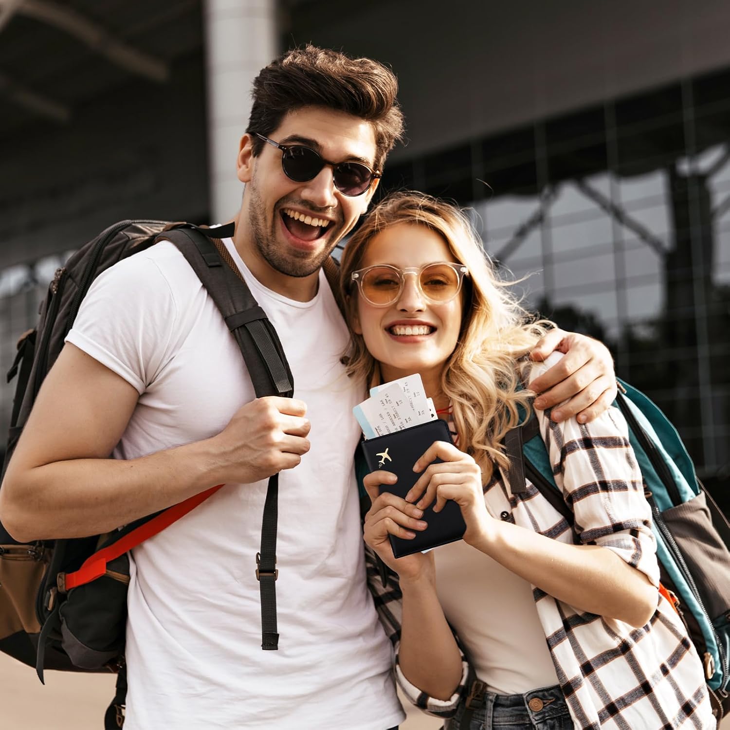 RFID Passport Holder with AirTag Slot | Travel Wallet - Abbycart