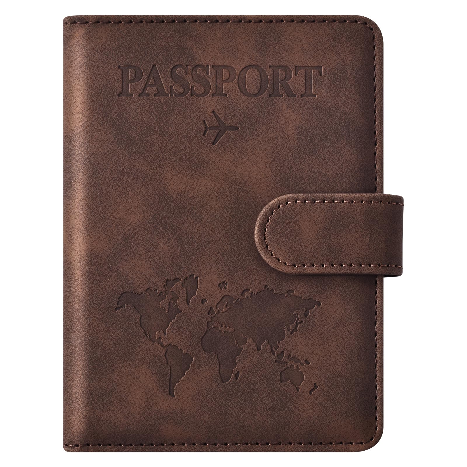 RFID Passport Holder with Magnetic Closure & Card Slots - Abbycart