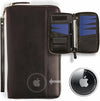 RFID Passport Wallet with AirTag Holder, Family Travel Organizer