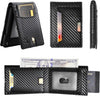 RFID Pop Up Wallet for Men Slim Carbon Fiber Card Holder