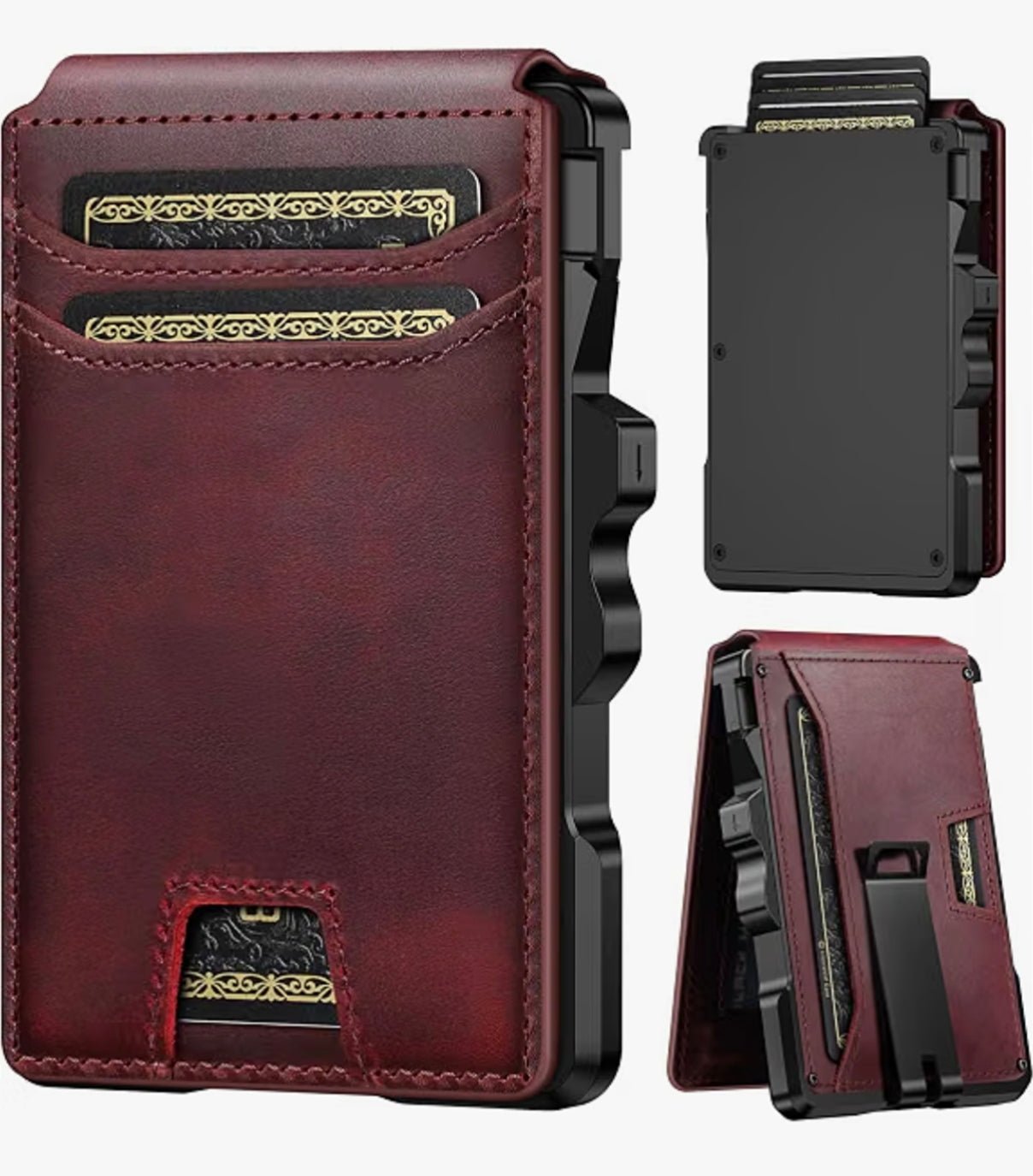 RFID Pop-Up Wallet for Men with Money Clip – Slim Metal