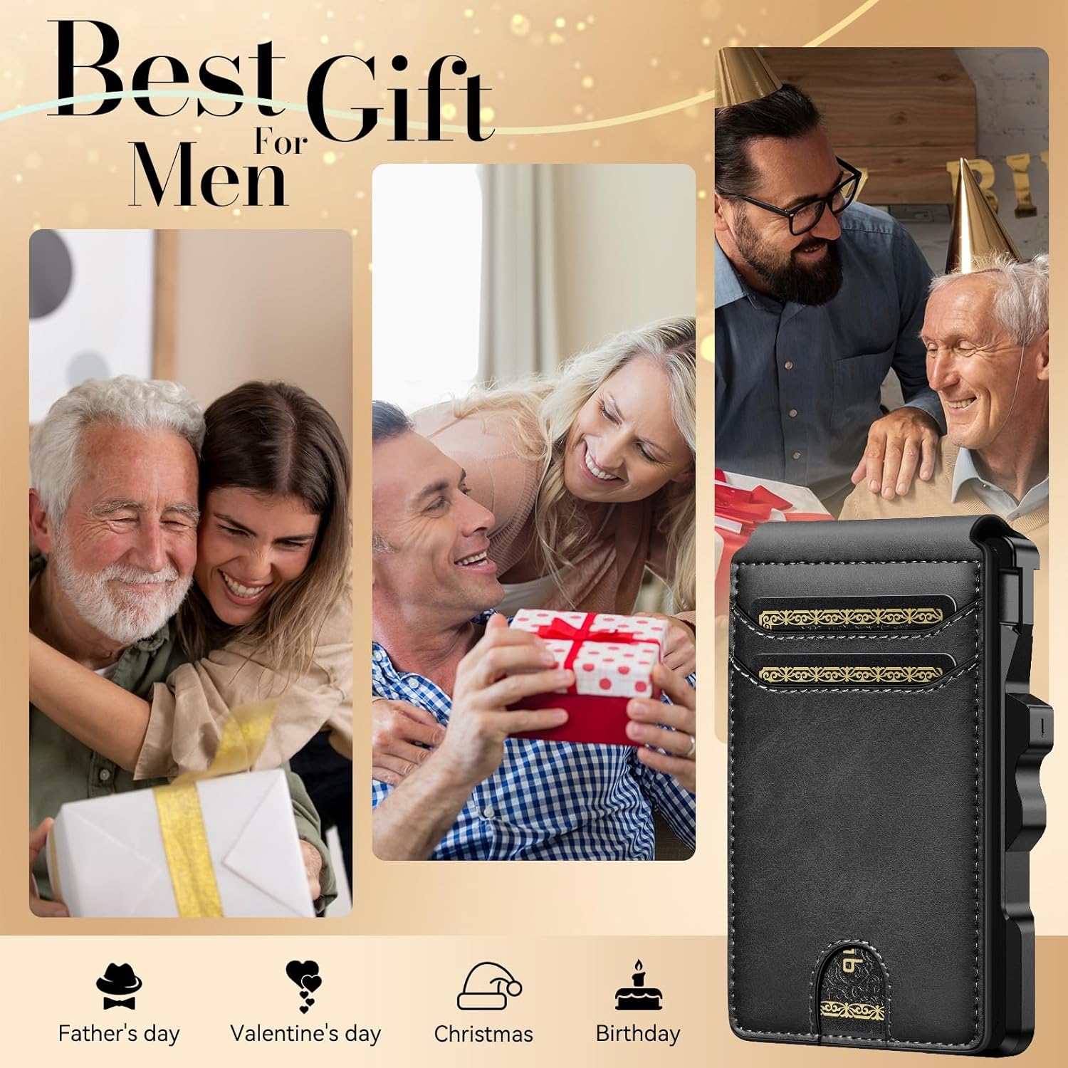 RFID Pop - Up Wallet for Men with Money Clip – Slim Metal - Abbycart