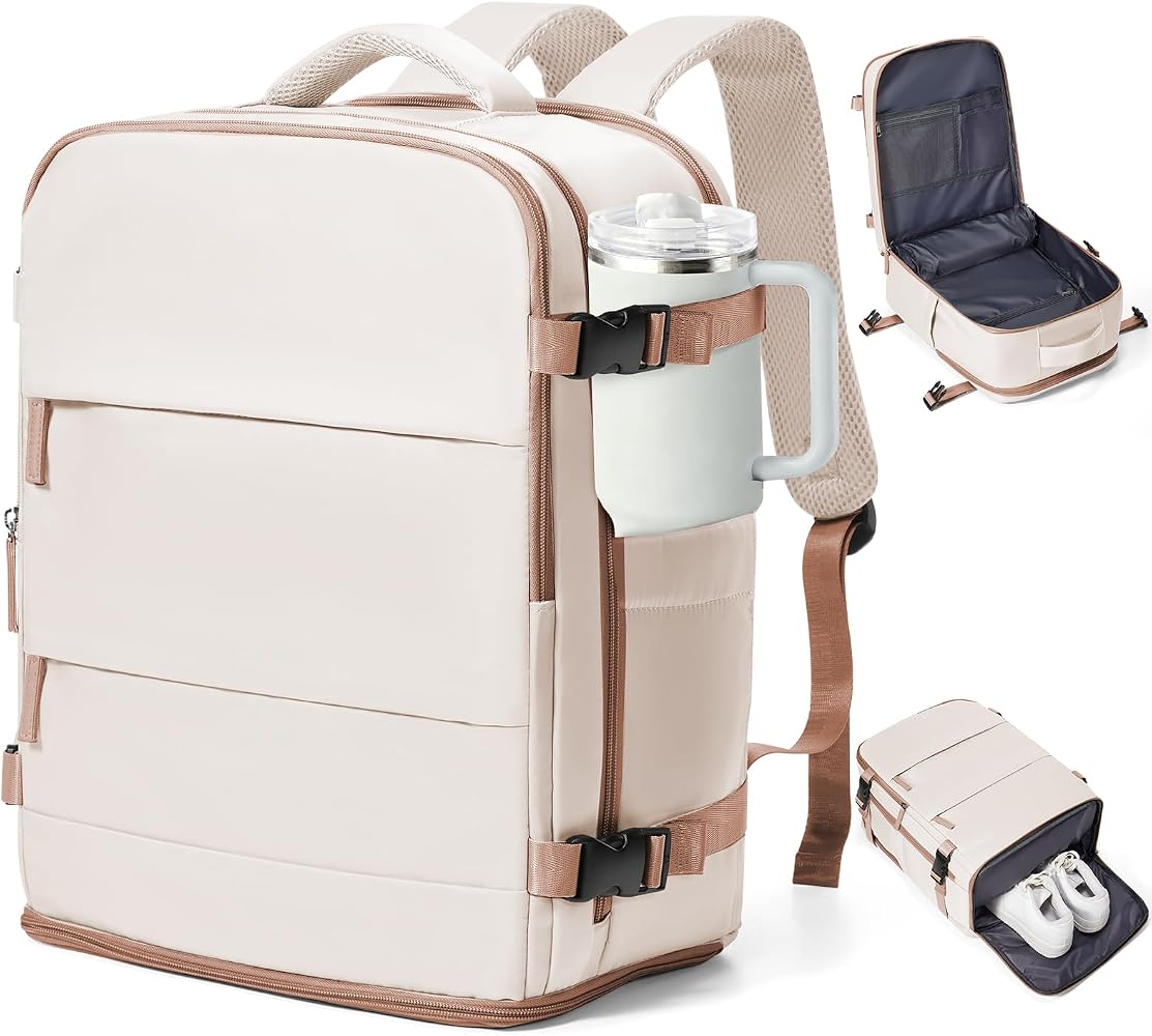 20L Travel Backpack for Women & Men – 15.6" Laptop Carry-On Bag
