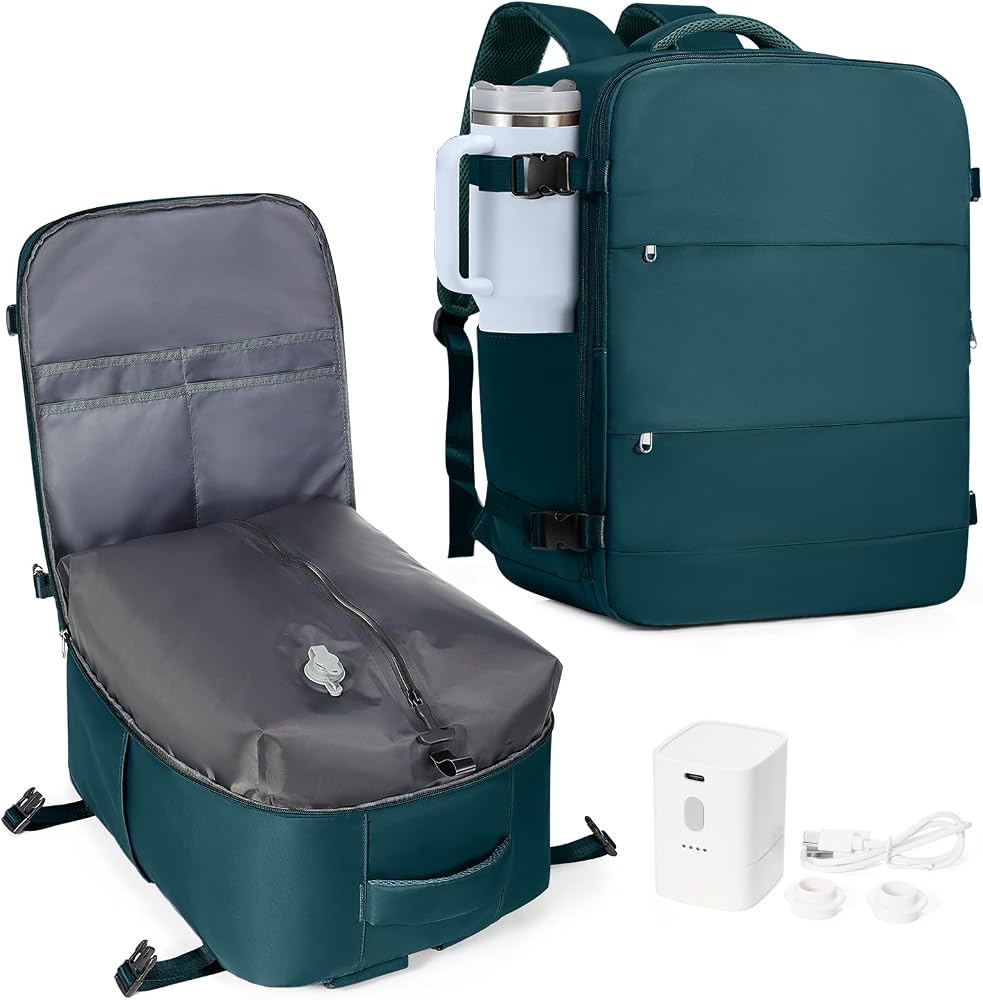 33L Travel Backpack with Laptop & Shoe Compartment, Carry On